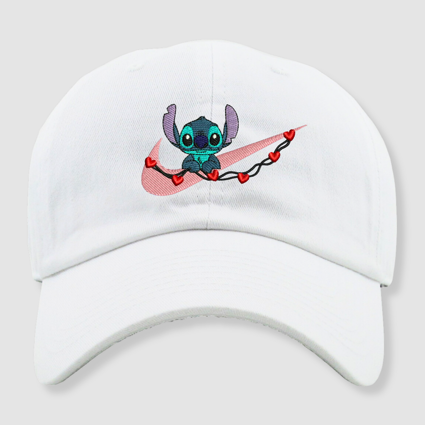 Stitch x Hearts Embroidered Vintage Hat (Lilo & Stitch)