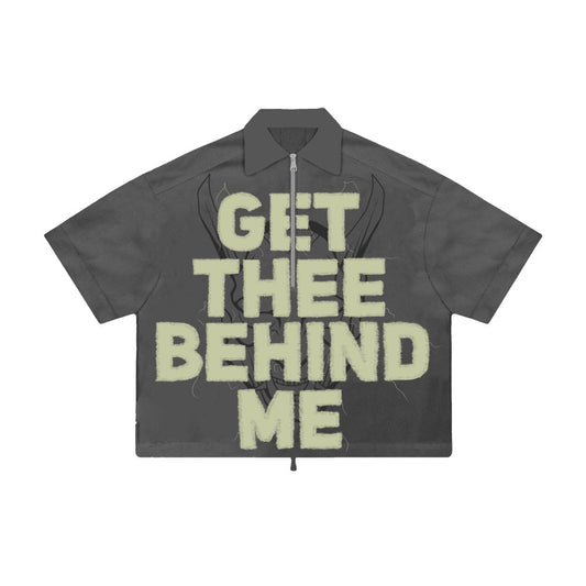 " Behind Me" Half Zip Work Shirt