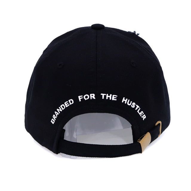 "Born Poor Die Rich" Distressed Dad Hat (various colors)