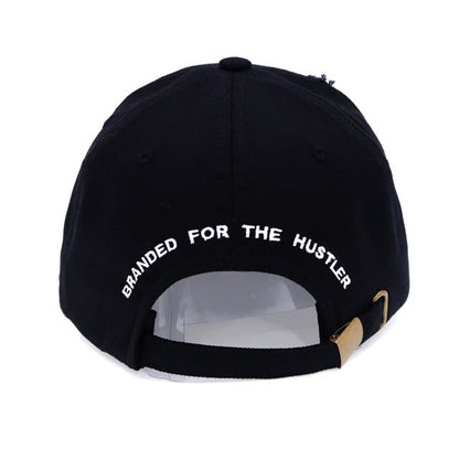 "Born Poor Die Rich" Distressed Dad Hat (various colors)